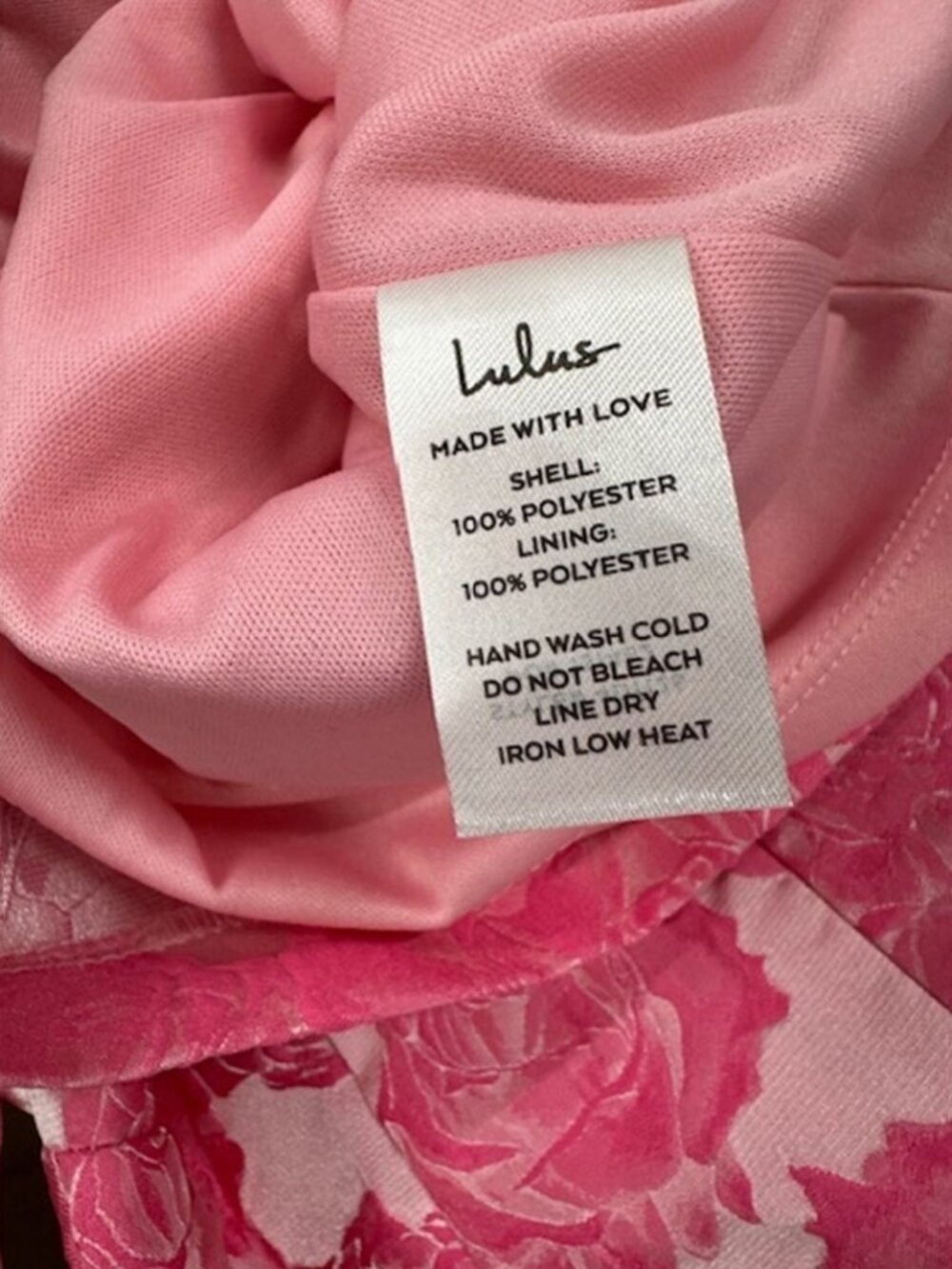Lulus Flowery Fete Pink Floral Jacquard One-Shoulder Mini Dress NWT - Picture 8 of 9